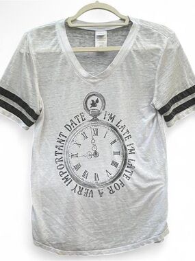 Disney White and Light Gray Apparel Care Tag - Small